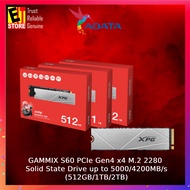 ADATA GAMMIX S60 PCIe Gen4 x4 M.2 2280 Solid State Drive (512GB/1TB/2TB/ M.2 2280 SSD/up to 5000/420