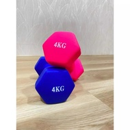 POTENCE Dumbell Neoprene 4kg Barbell Vinyl girls boys Barbell Dumbbell Dumbbell 4kg Neoprene