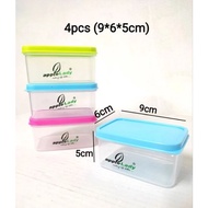 4pcs Plastic Food Container food storage container baby food container bekas plastik makanan
