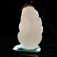 秒殺價 天然新疆和田玉羊脂玉貔貅吊墜 玉質細膩溫潤