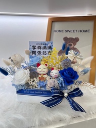 招財貓永生花開幕花禮 新居入宅適用