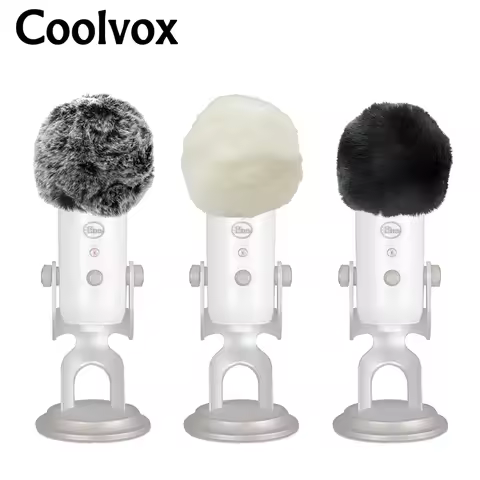Deat Cat Recording Studio Equipment Blue Mantis Outdoor Artifical Fur Wind Microphone Cover Muff Win