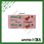 Vicee 500 Strip isi 2 Tablet - Tablet Hisap Vitamin C