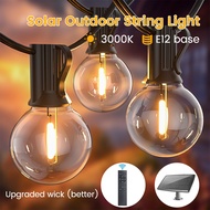 [Free Bulb] Solar Light String Outdoor Waterproof Lighting S14/G40 Remote Control Garden Lighting