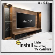 [EE LIFE DESIGN]  8 KAKI TV KABINET / 8ft x 5ft Tv Series / 8 FT Tv CABINET  [ FREE INSTALLATION ]