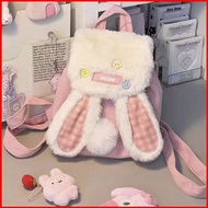 GC2 2026 Korean Style Ladylike Backpack Fashionable Plush Cartoon Rabbit Commuter Handbag CG2