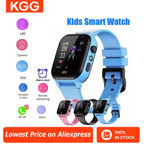 Kids Smart Watch SOS LBS Location Sim Card Call Child SmartWatch Camera IP65 Waterproof Watch Phone 