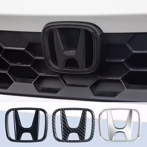3D ABS Car Emblem Front Head Grill Hood Bonnet Emblem Rear Tail Bumper For Honda Civic 2006-2015 8th