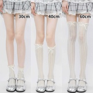 Lolita Socks Lace Ballet Style Tube Socks Hollow Lolita White Pile Calf Socks White Net Socks