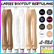 KGT Bamboo Slack Seluar Bootcut Tulang Plus Size 2XL-8XL Ladies Bootcut Tulang Pants Seluar Getah Sl