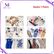 Cartoon Socks Women Socks Men Cartoon Stokin Perempuan Stokin Lelaki 1Pair MY