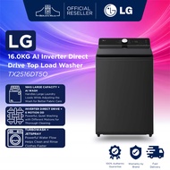 LG 16.0KG AI Inverter Direct Drive Top Load Washer TX2516DT5O (Onyx Black) | Top Load Washer Mesin B