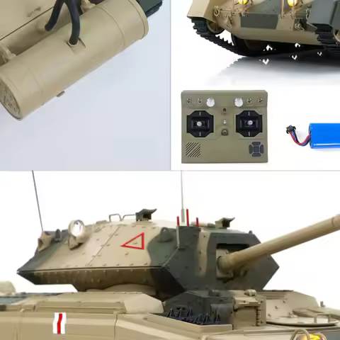 1/16 CoolBank Radio Control Tank Crusader MK III 360 Degre Turret Rotation Barrel Recoil Elevation L