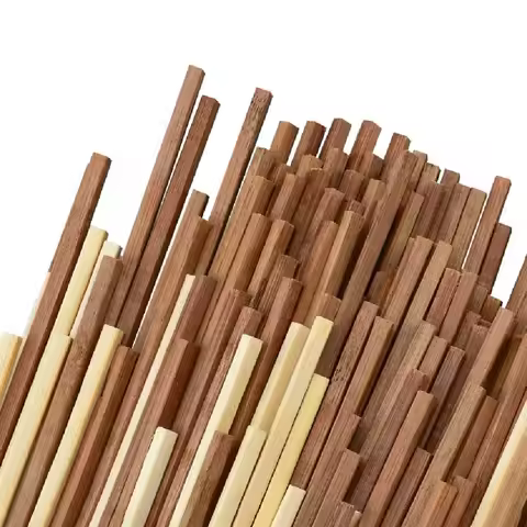 Square Wooden Sticks, 20pcs Dowel Rod Unfinished Hardwood Stick Craft Twigs Log Stick for DIY Crafts