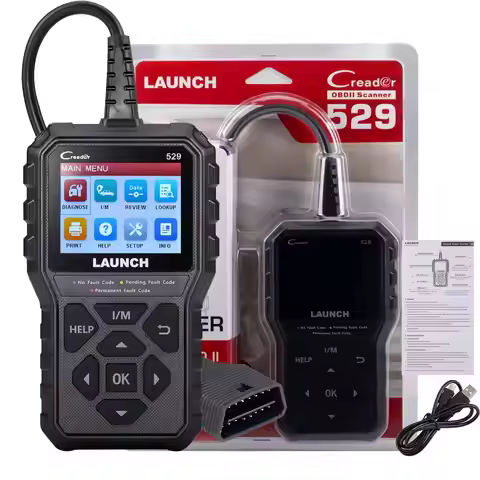 LAUNCH CR529 Code Reader With Patent I/M button Check Engine Light for All OBDII Car After 1996 Full