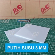 AKRILIK LEMBARAN 3mm UKURAN CUSTOM - AKRILIK PUTIH SUSU - MARGA CIPTA