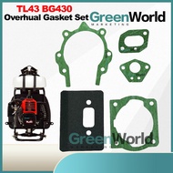 TL43 BG430 Mesin Rumput Overhaul Gasket Set TL43 Masin Rumput Gasket Set