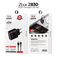ZBOX Z830 22.5 WATT CHARGER PLUS MICRO OR TYPE-C USB CABLE SUPPORTS FAST CHARGING