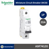 Schneider A9F74120 MCBActi9 iC60N C-Curve 400VAC 1P 20A 10kA