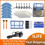 Ilife V5s Pro V3s Pro V3s Max Accessories of Primary Dust Filter Side Brush Mop Hepa Filter Spare Pa