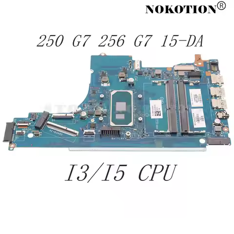 For HP Pavilion 250 G7 256 G7 15-DA Laptop Motherboard I3/I5 CPU M17756-001 M18068-001 L92843-601 L9