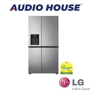 LG GS-L6172PZ  617L SIDE BY SIDE FRIDGE  COLOUR: PLATINUM SILVER  ENERGY LABEL: 2 TICKS  DIMENSION: W913xH1790xD735MM  2 YEARS WARRANTY BY LG