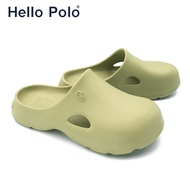 Hello Polo รองเท้าแตะ รองเท้าหัวโต ส้นหนา 4 ซม กันลื่น เบาสบาย รองเท้าแตะผู้หญิง ทุกโอกาส เหมาะกับฤดู HP8006W