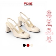 Women's 7cm High Heel Slingback Shoes with Pixie Buckle H459