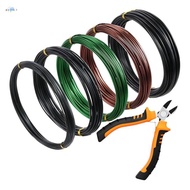 Aluminum Bonsai Training Wire(5 Rolls)- 160 Feet in Total with Cutter Set& Adjustable Anodized Wires