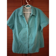 Riders By Lee Easy Care Plus Size Short Sleeve Shirt 2X/2TG