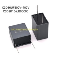 10Pcs/Batch 10uF 800V 900V C3D C3D2K106JB C3D1X106JB Length 32mm * Width 37mm * Thickness 22mm = Len