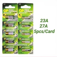 【Hantar Cepat】Genuine GP High Voltage Super Alkaline Battery 27A / A27 / 23A / A23 12V 5pcs / Batter