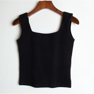 ST8932 - M-XXL MSIA Ready Stock Women Inner Top Women Singlet 方领修身小背心