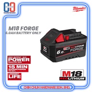 MILWAUKEE M18 FORGE 6.0AH BATTERY ONLY (M18 FB16)