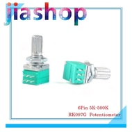 10Pcs RK097G RK097 6Pin Amplifier Sealing Potentiometer 5K 10K 20K 50K 100K 500K B5K with a Switch A