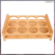 [L E U R] Shot Glasses Set Shot Glass Tray Holder with 12 Holes Serving Stand Organizer for Tequila 