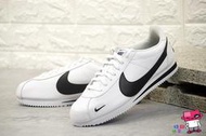 球鞋補習班 NIKE CLASSIC CORTEZ PREM 黑白 刺繡LOGO 小勾 阿甘鞋 男 807480-104