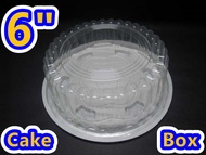 BX-128A 6" Round Cake Container with Lid [ 50sets± ] Plastic Clear OPS Cheese Cake Tray Box - BX 128