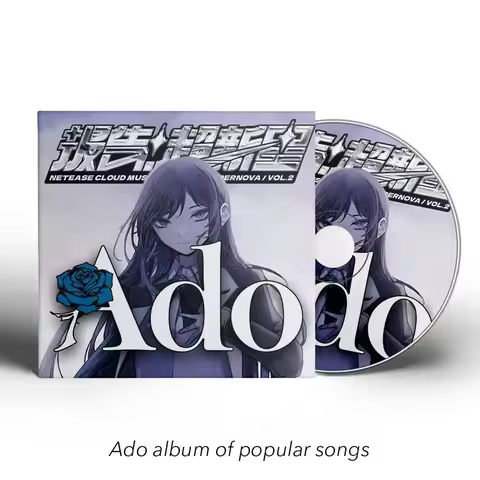 Anime Game Pop Ado Music CD Greatest Hits OST Album One Piece 2pcs Compact Disc Cosplay Walkman Car 