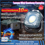 Lampu Mini Gantung Camping 3 Temperatur LED Light COB/ Lampu Emergency Mini Gantung Portable/SENTER 