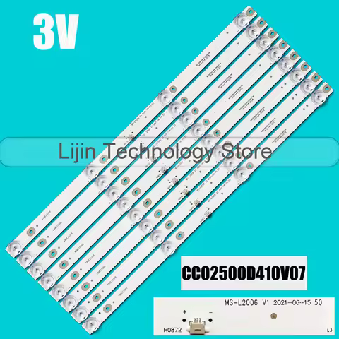 LED Backlight Strip 4 Lamps for 50'TV 50M2PLUS LE8815A MS-L2006 V1 CC02500D410V07 50E20 8X4 4S1P 49D