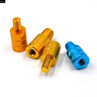 MXMIO Net Head Adapter 8mm to 12mm Fishing Part Fishing Landing Net Aluminum Alloy Thread Adaptor 8m