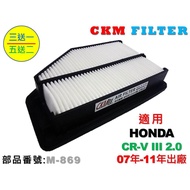 [CKM] Wet HONDA CR-V CRV III 2.0 Engine Filter Air Core Beyond Genuine Factory
