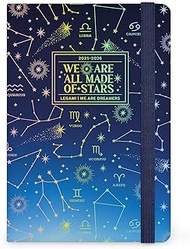 Legami - Weekly Planner with Notebook 2025-2026, Stars, 16 Months, Small, Diary from September 2025 
