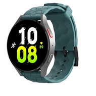 สายซิลิโคน20มม. 22มม. สำหรับ Samsung Galaxy Watch 5 Pro 4คลาสสิก44 40มม. 42มม. 46มม. สำหรับนาฬิกา Huawei GT 2/3ลายฟุตบอลสายข้อมือนักกีฬา