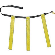 Champion Sports Quick Release Triple Flag Football Set - Adult Black Belt - 32" L-39 W - Blue Flag