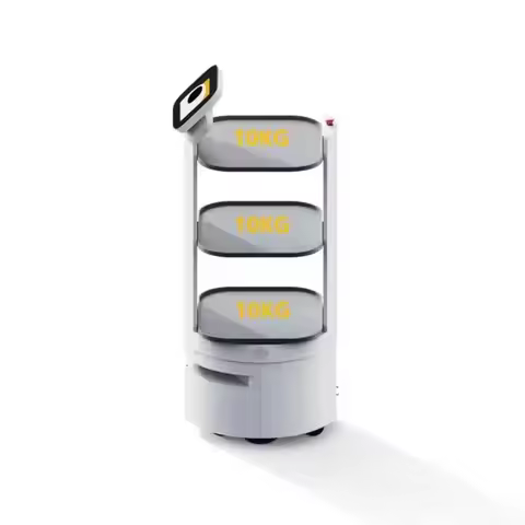 WiFi 5G Autonomous Metal Robot for Robotic Food Delivery for Hotel and Restaurant Waiter Meal Auto D