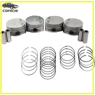 1set G4ED Engine Pistons&Rings Set 2341026501 For 2006-2011 Hyundai Accent Kia Rio Engine Car Access