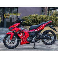 REMOVABLE STICKER RS150R WINNER X V3 CAR STICKER HRC RED, RED BLACK, MATTE RED