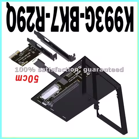PCIE 5.0 X4 to PCIe X16 Graphics Card Dock with Bracket SFF-8611 M.2 External Graphic Dock 128 Gbps 